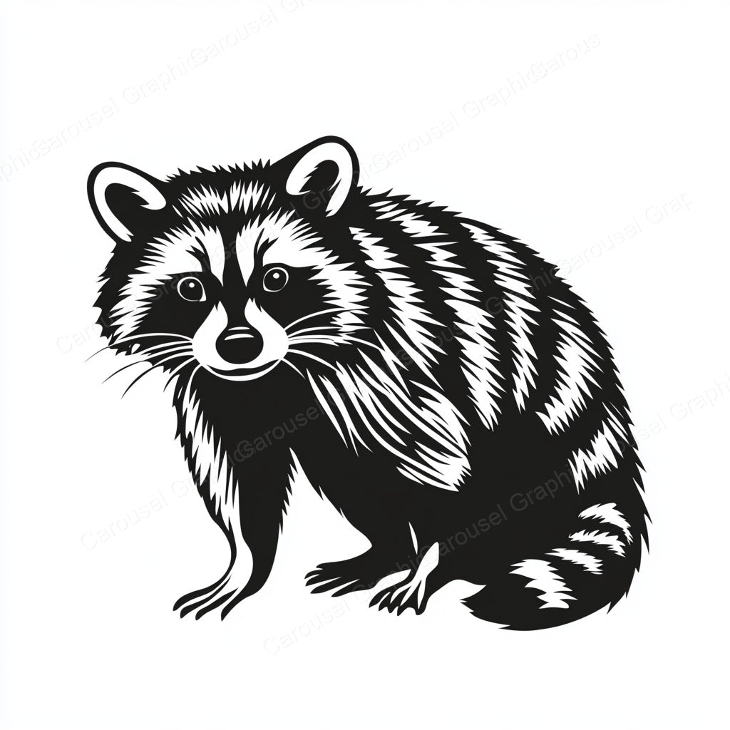 Raccoon Vector Graphic preview