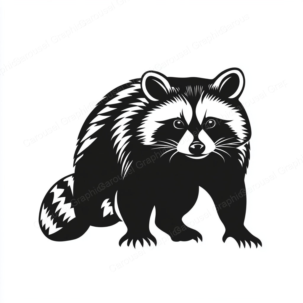 Raccoon Vector Graphic preview