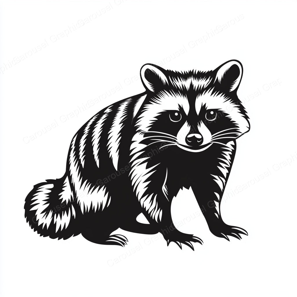 Raccoon Vector Graphic preview