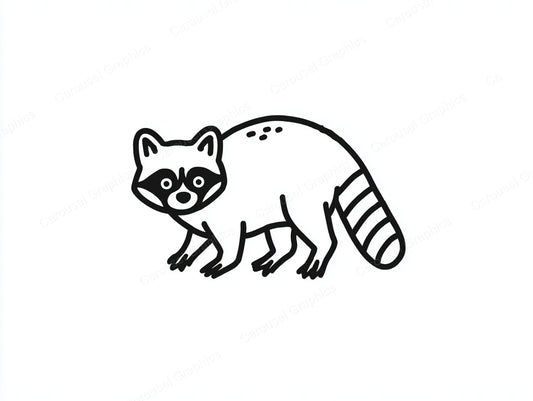 Raccoon Vector Graphic preview