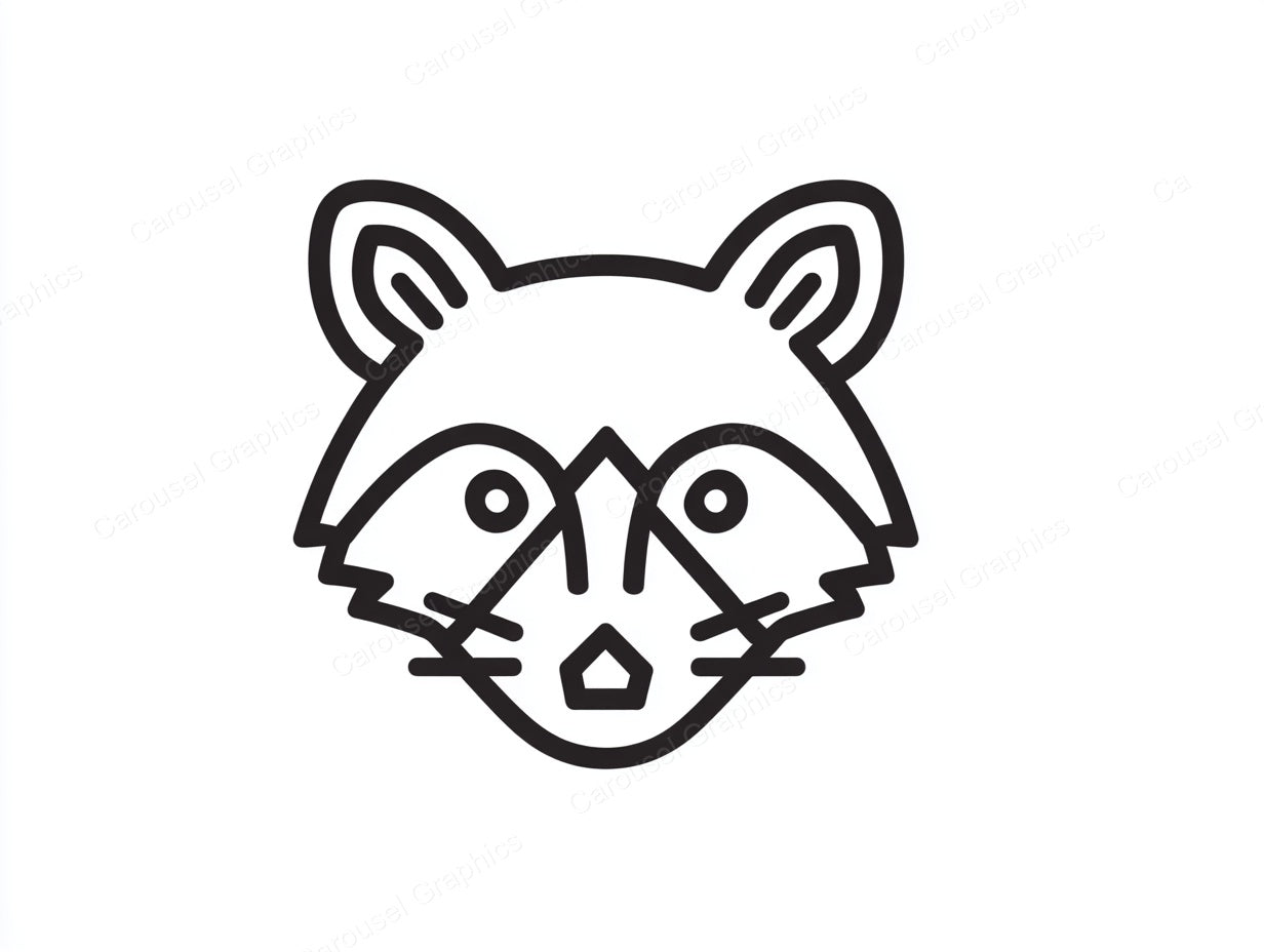Raccoon Vector Graphic preview