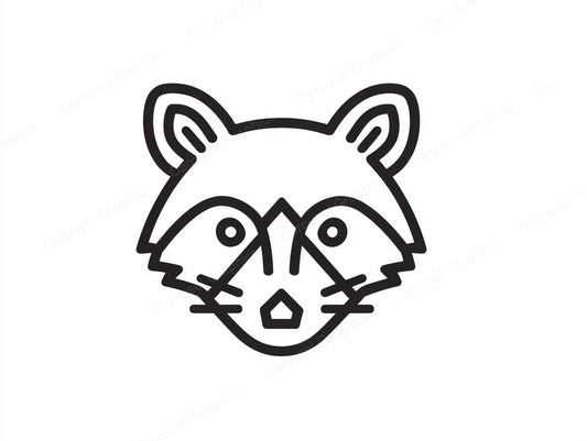 Raccoon Vector Graphic preview