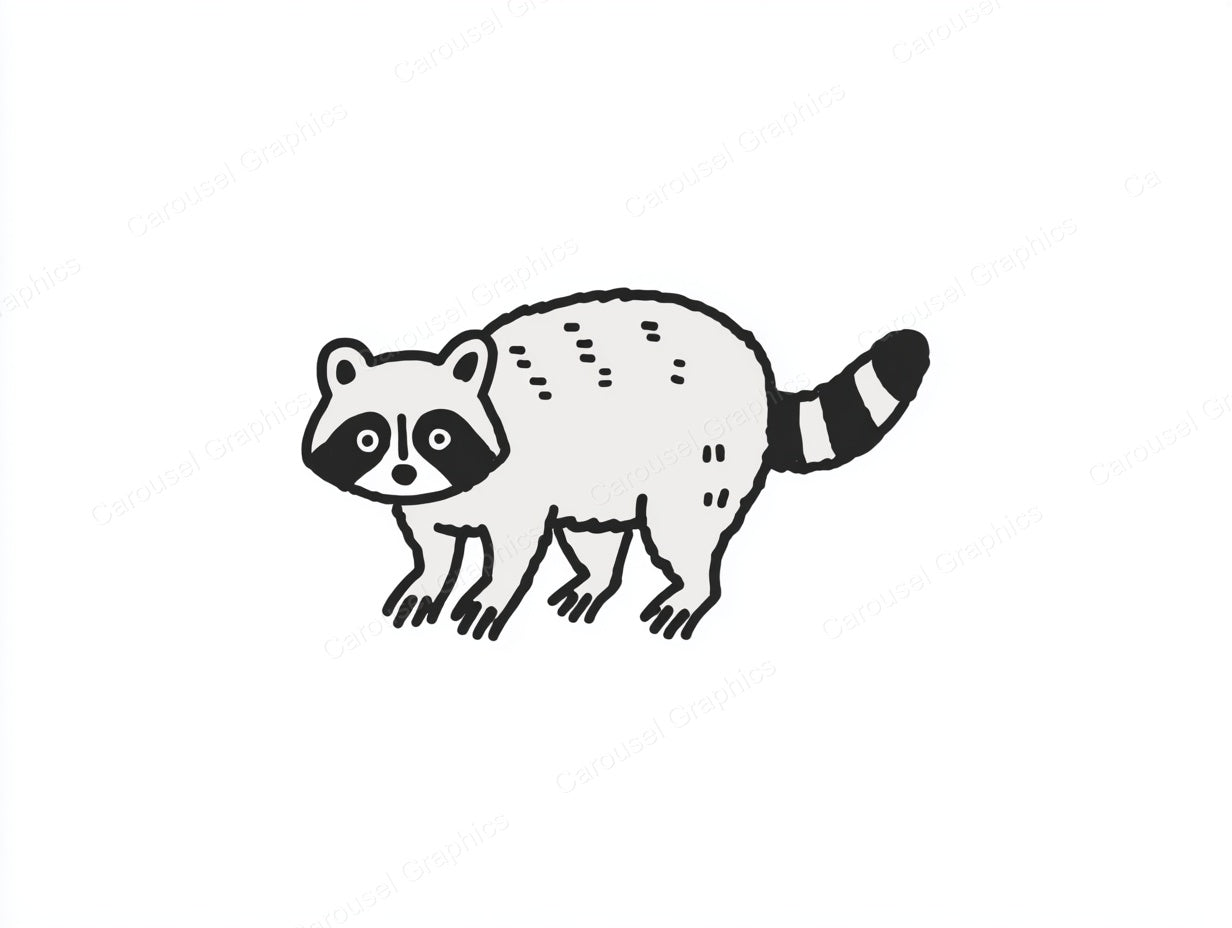 Raccoon Vector Graphic preview