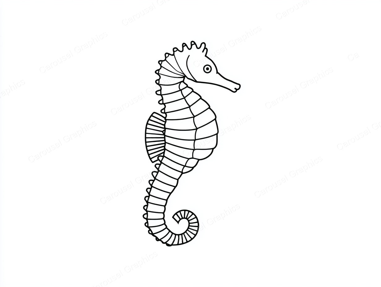 Seahorse Vector Graphic preview