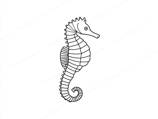 Seahorse Vector Graphic preview