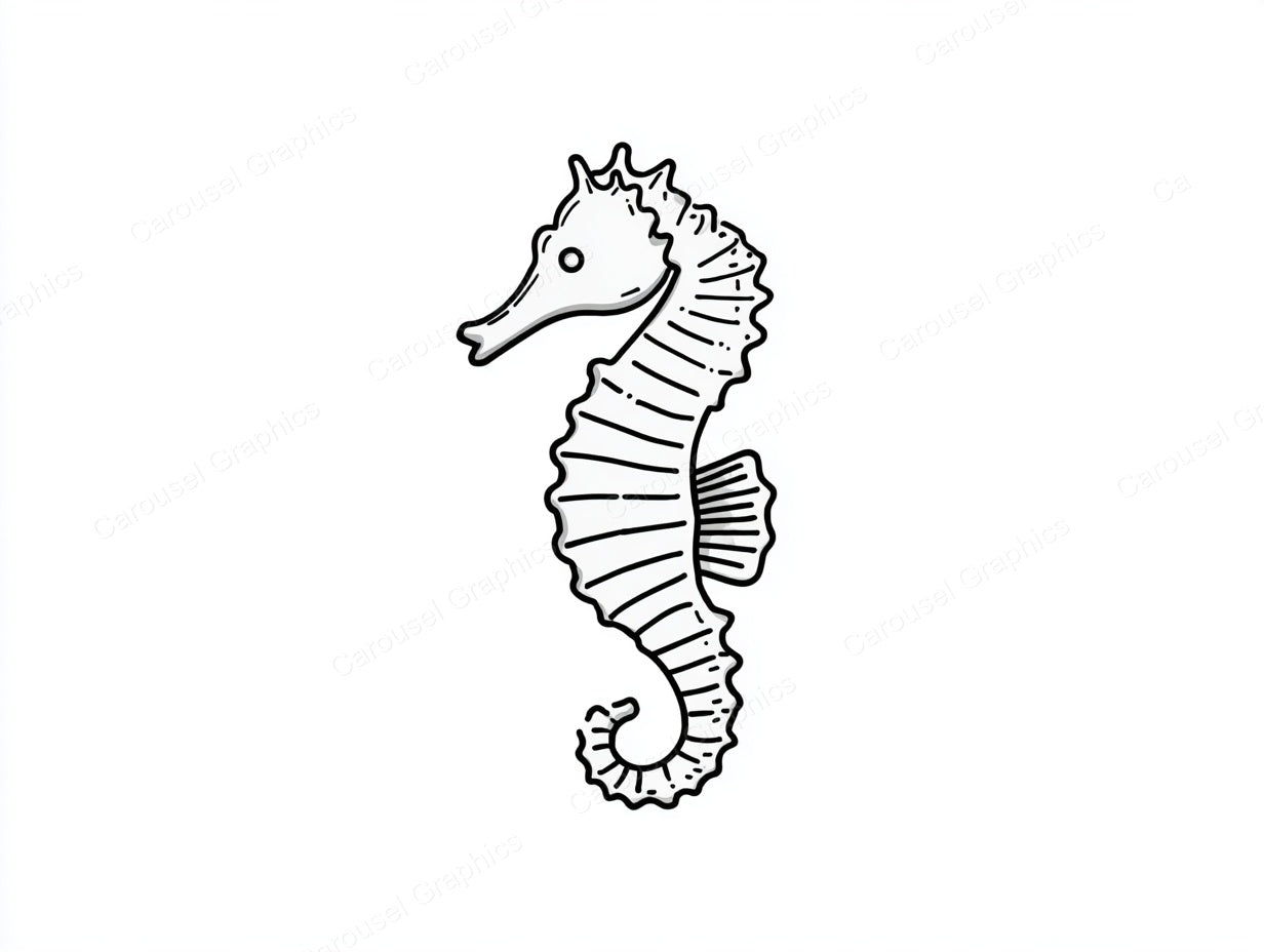 Seahorse Vector Graphic preview