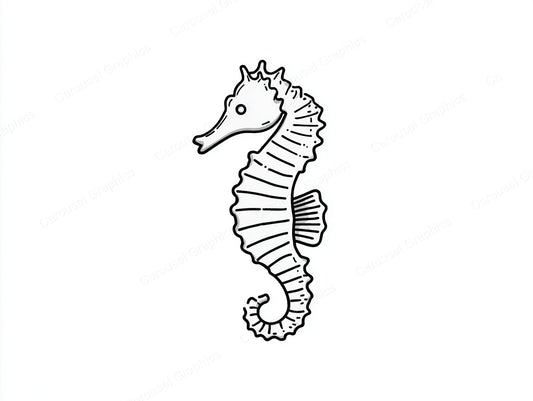 Seahorse Vector Graphic preview