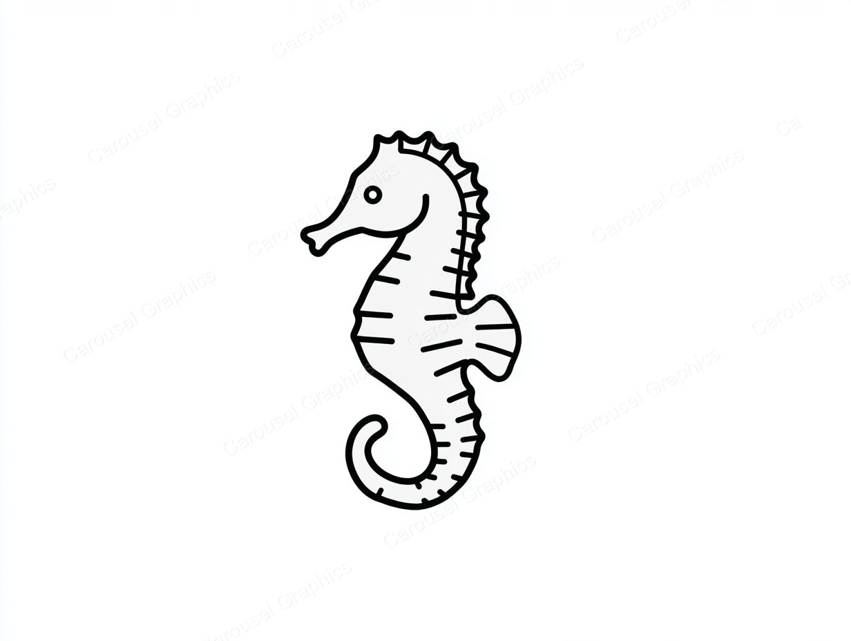 Seahorse Vector Graphic preview