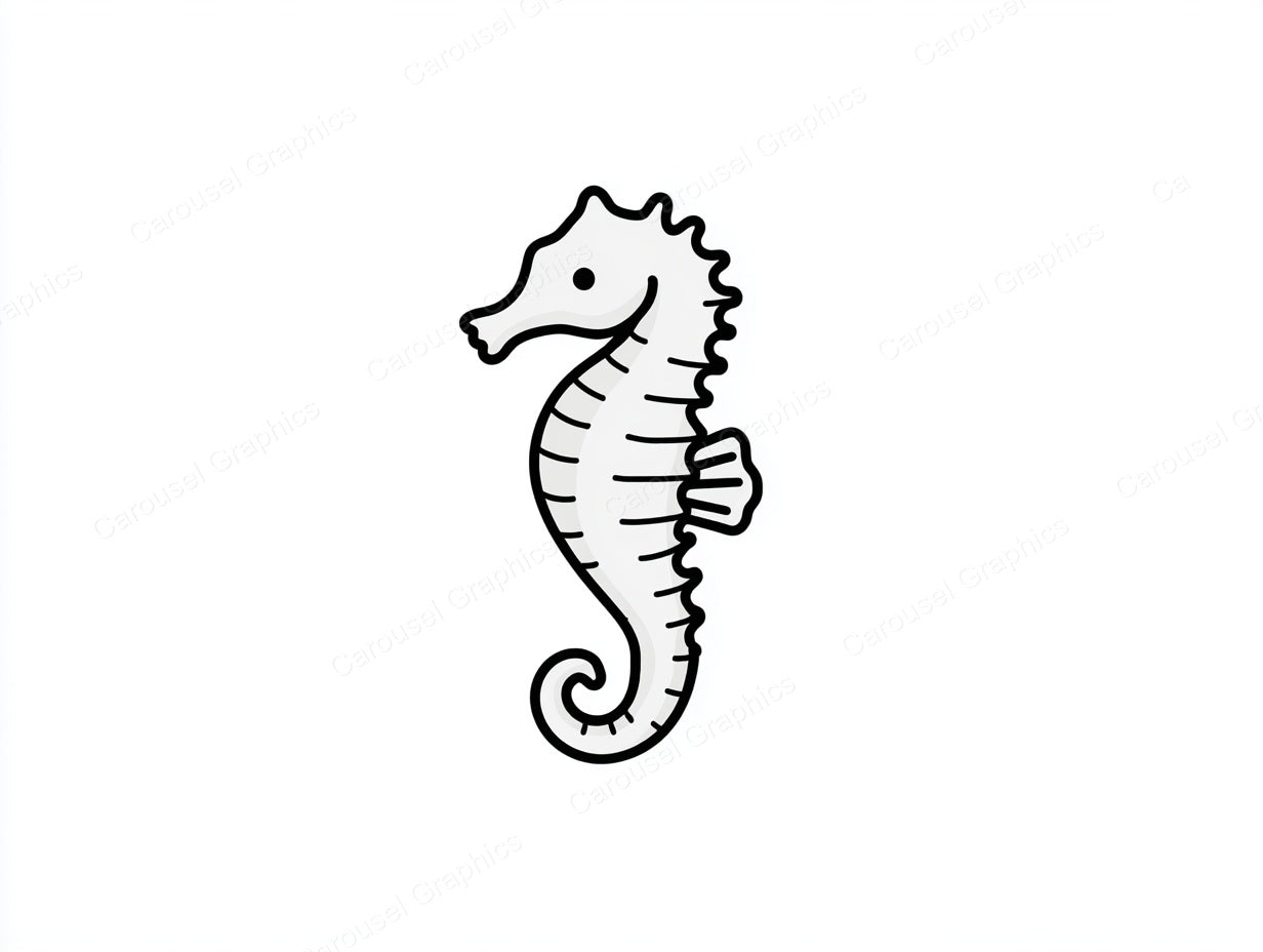 Seahorse Vector Graphic preview