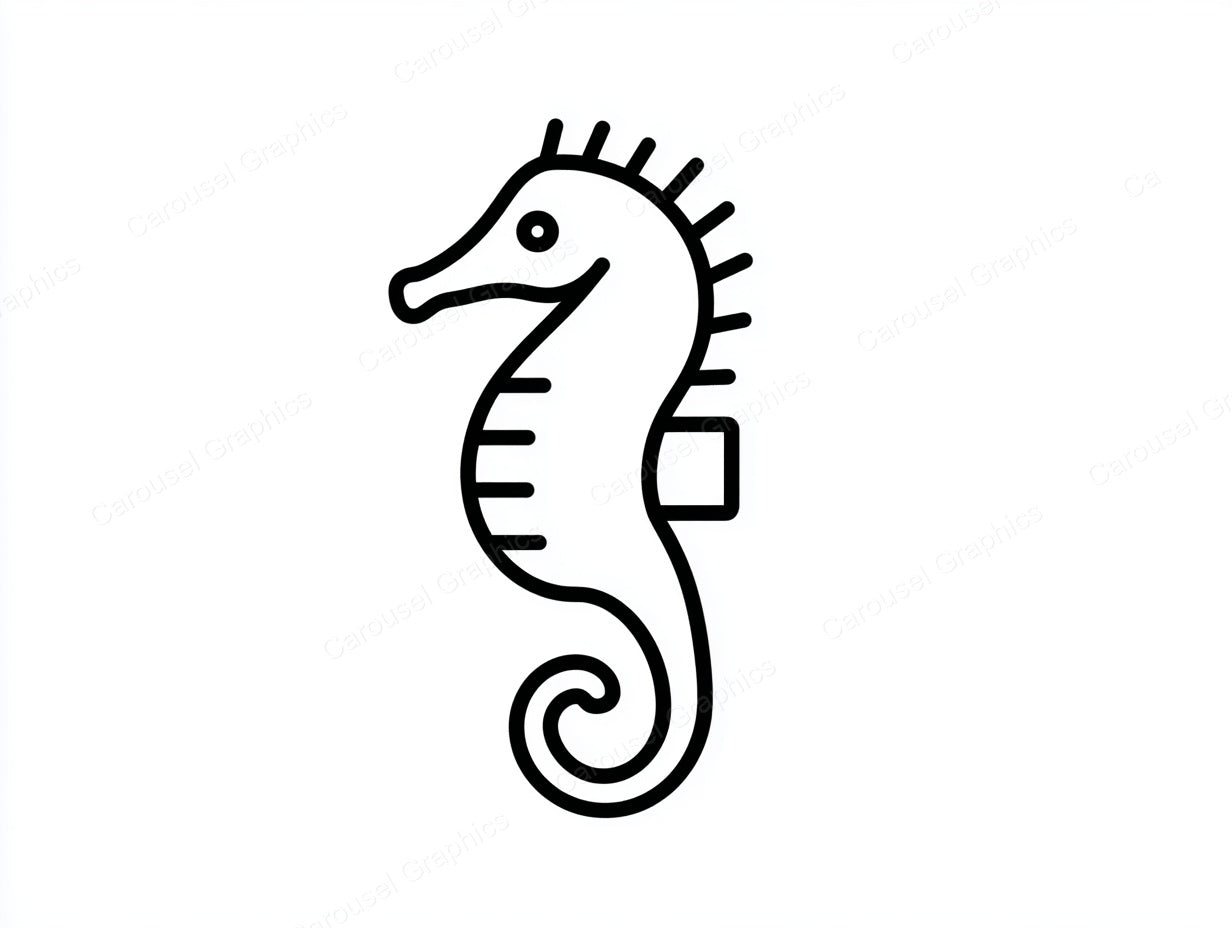 Seahorse Vector Graphic preview