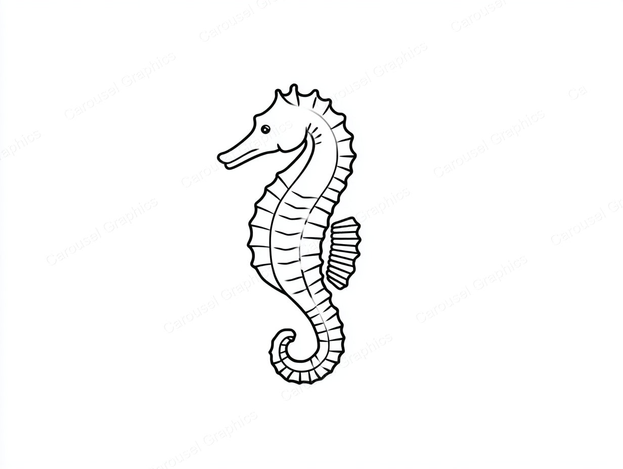 Seahorse Vector Graphic preview