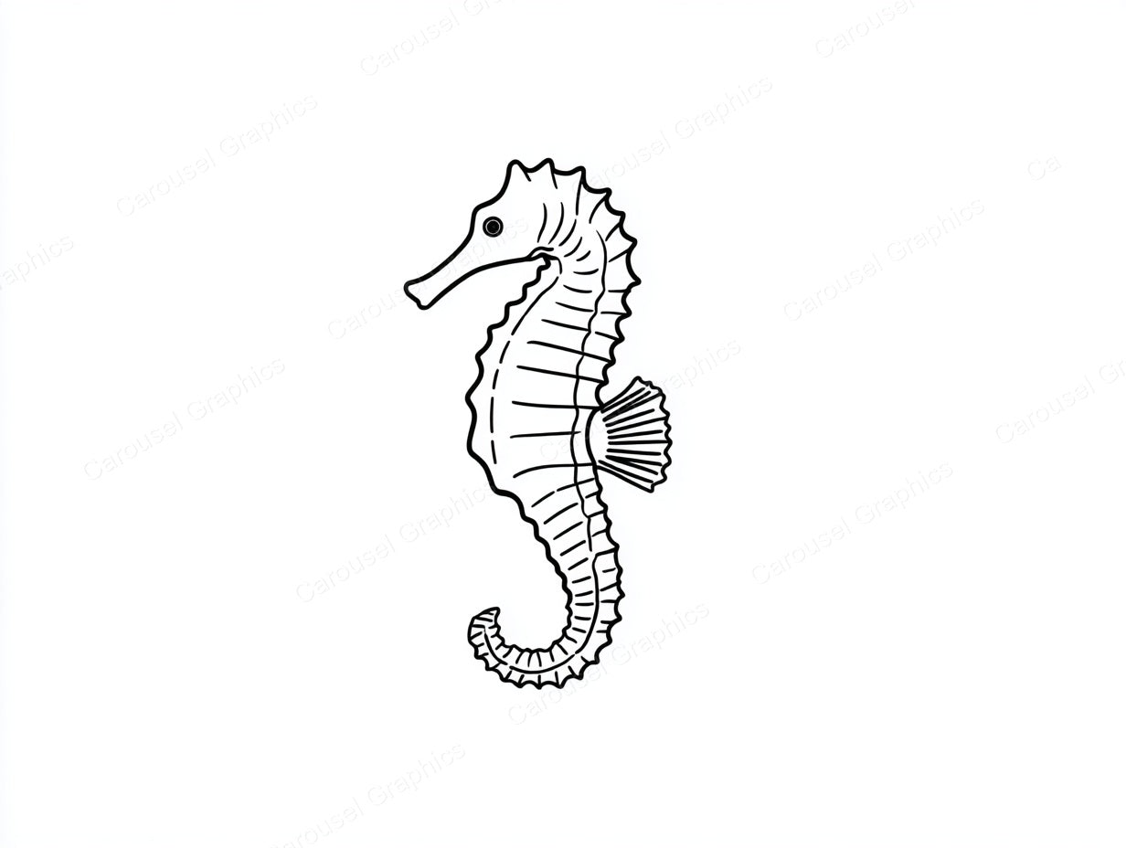 Seahorse Vector Graphic preview