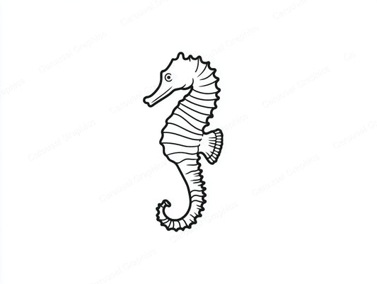 Seahorse Vector Graphic preview