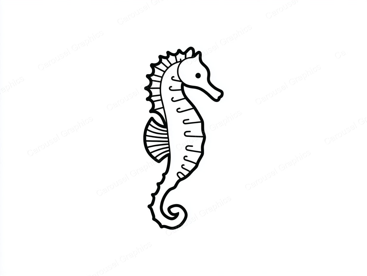 Seahorse Vector Graphic preview