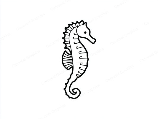 Seahorse Vector Graphic preview