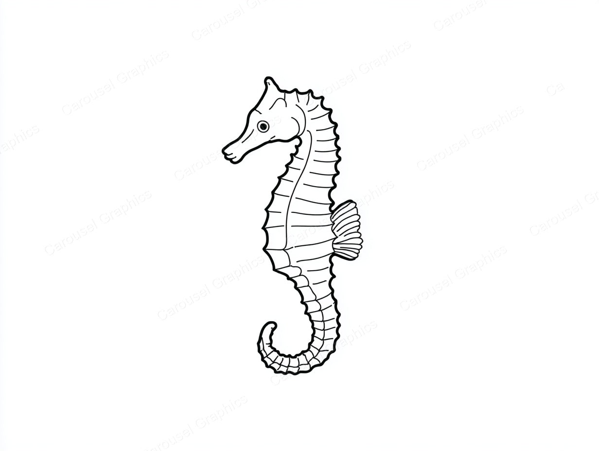 Seahorse Vector Graphic preview
