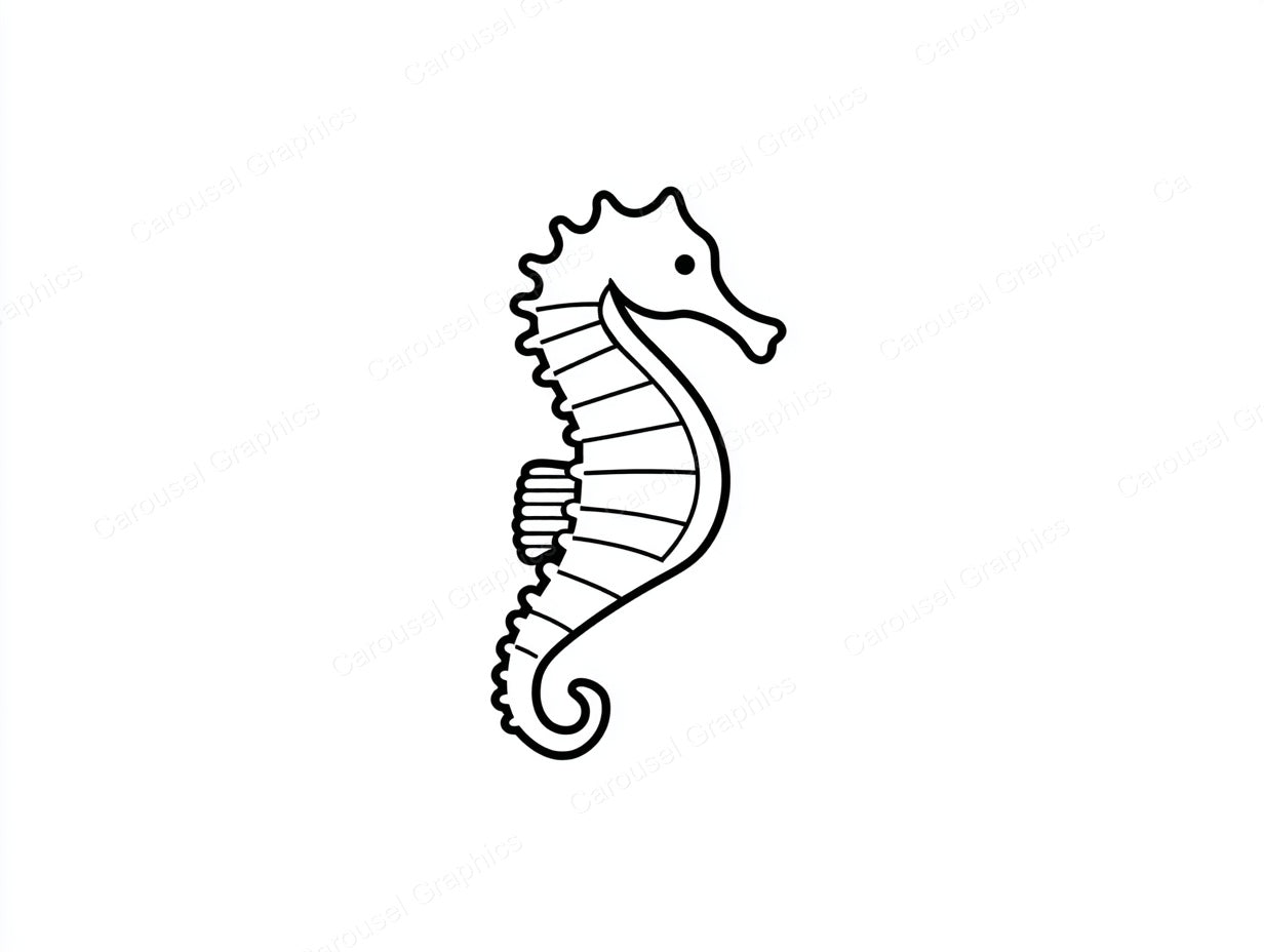 Seahorse Vector Graphic preview