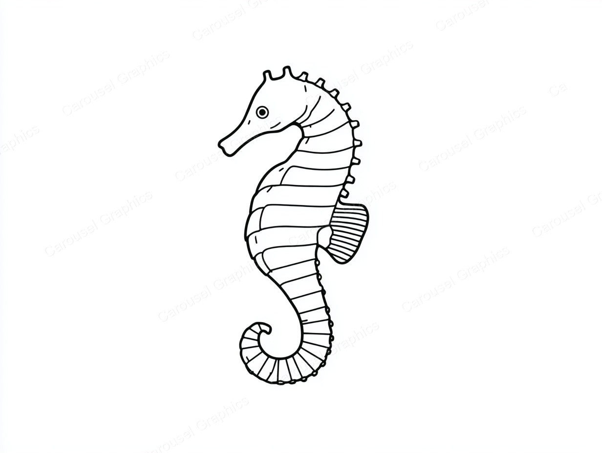 Seahorse Vector Graphic preview
