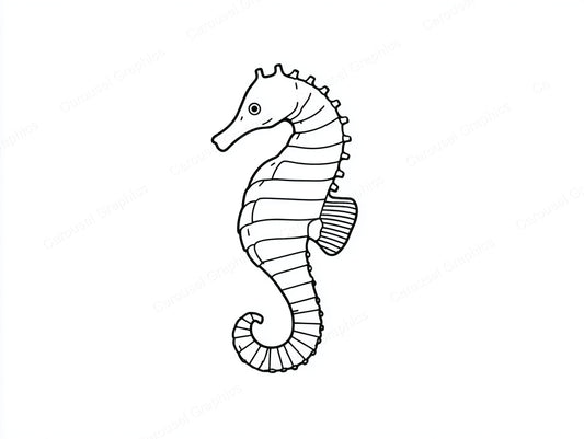 Seahorse Vector Graphic preview