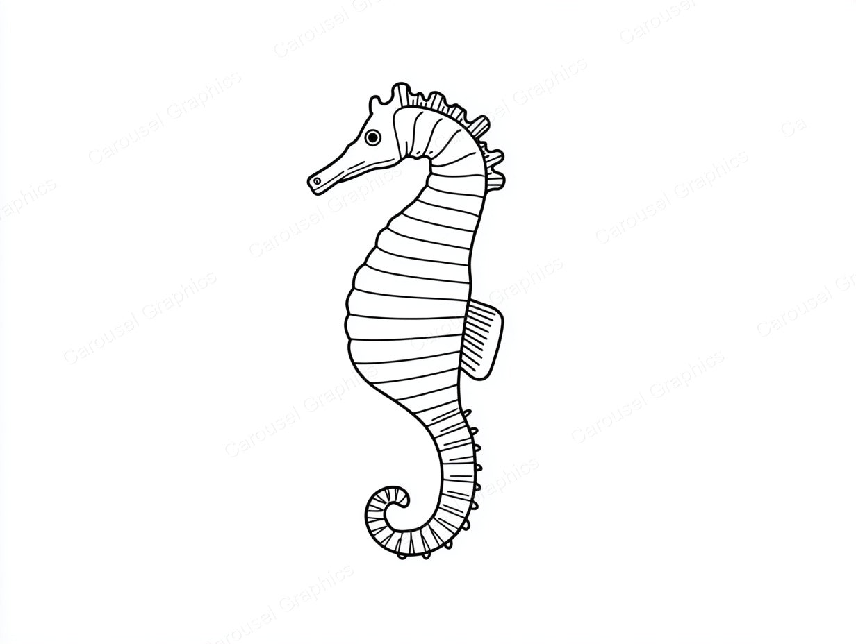 Seahorse Vector Graphic preview