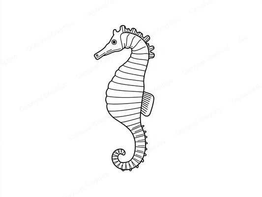 Seahorse Vector Graphic preview