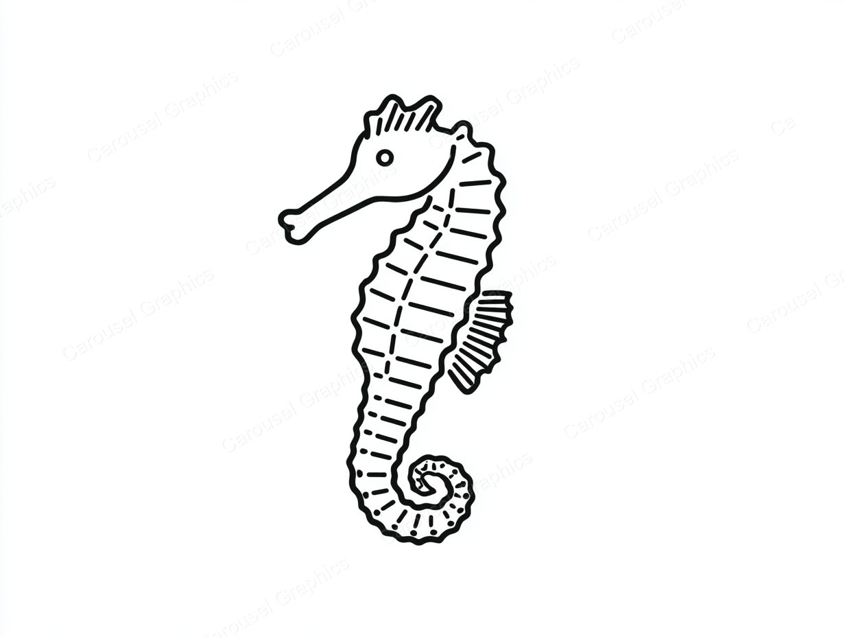Seahorse Vector Graphic preview