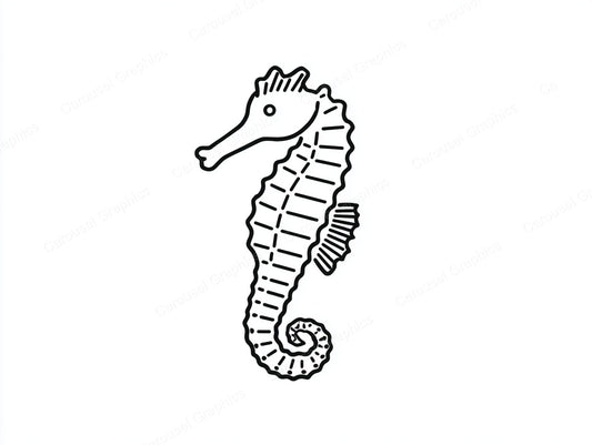 Seahorse Vector Graphic preview