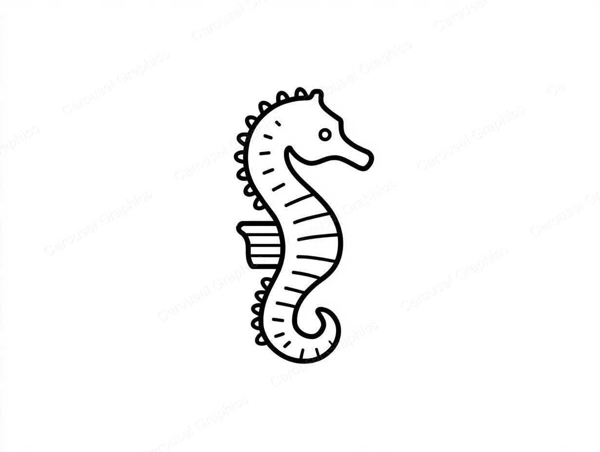 Seahorse Vector Graphic preview