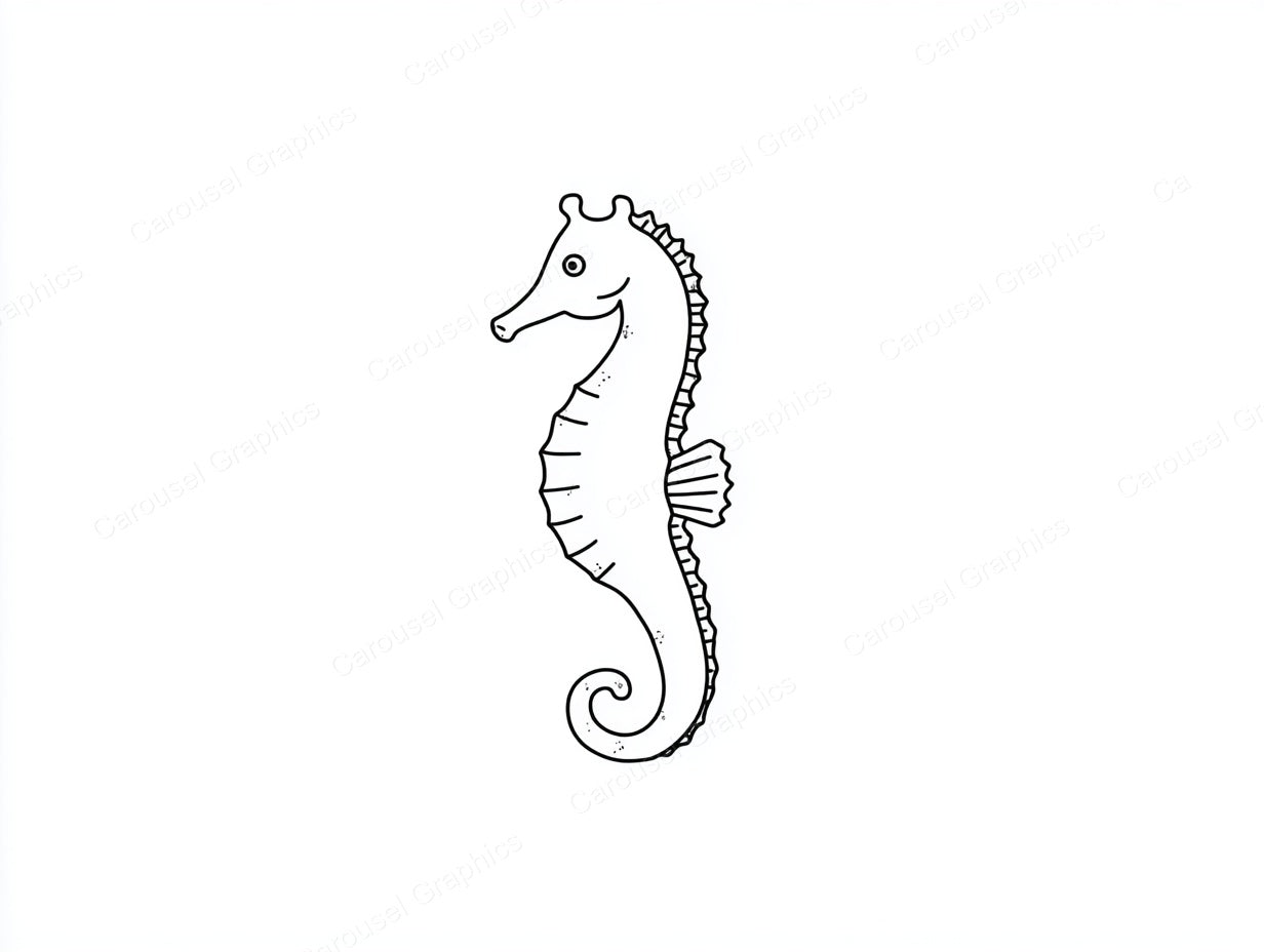 Seahorse Vector Graphic preview