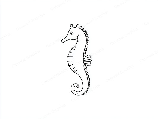 Seahorse Vector Graphic preview