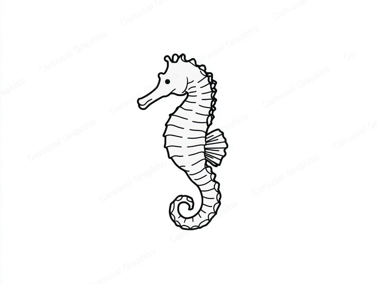 Seahorse Vector Graphic preview