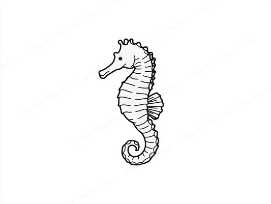 Seahorse Vector Graphic preview