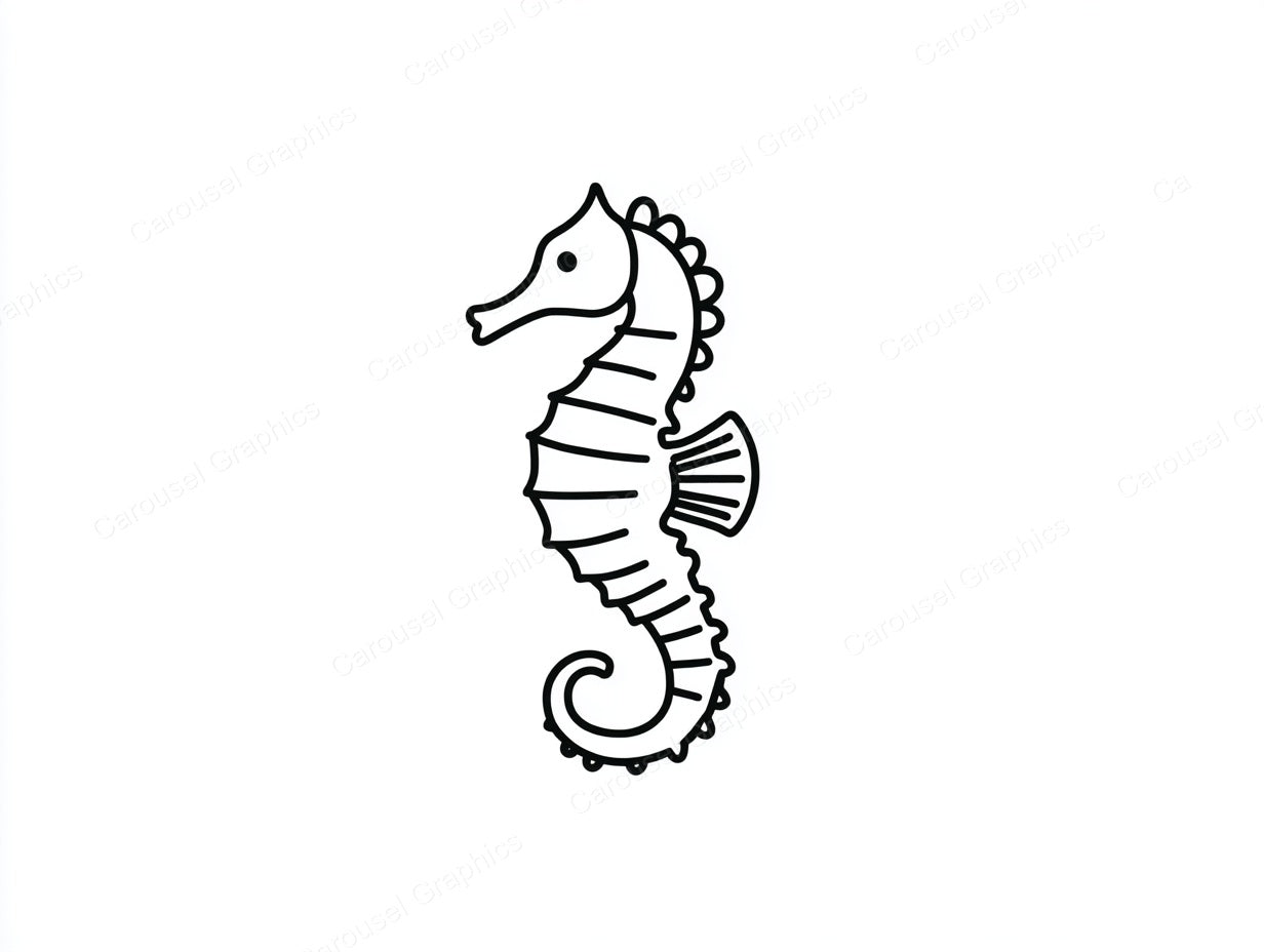 Seahorse Vector Graphic preview