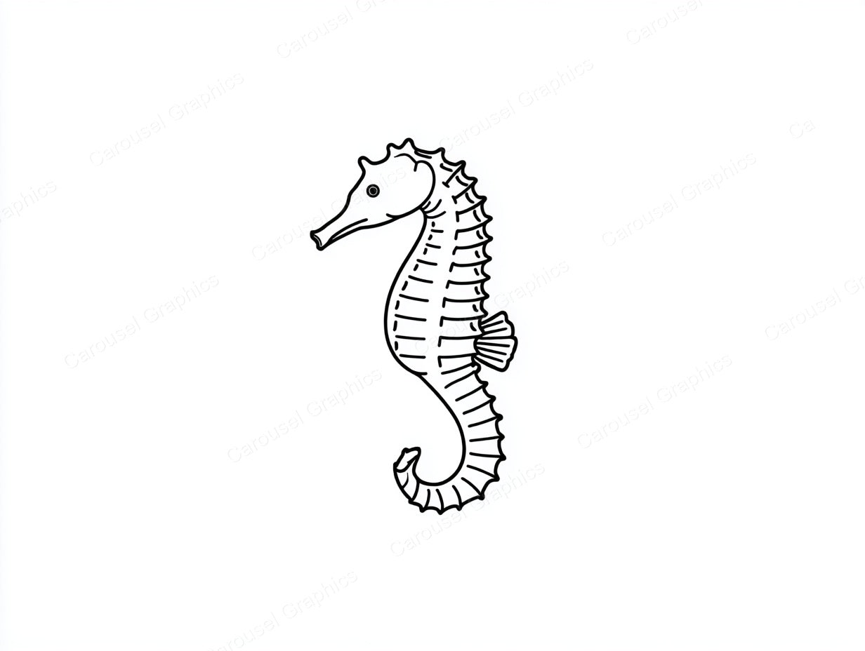 Seahorse Vector Graphic preview