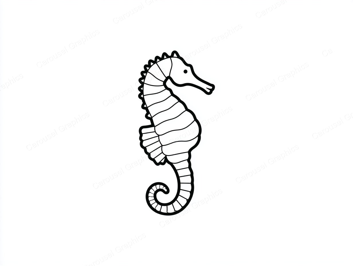 Seahorse Vector Graphic preview