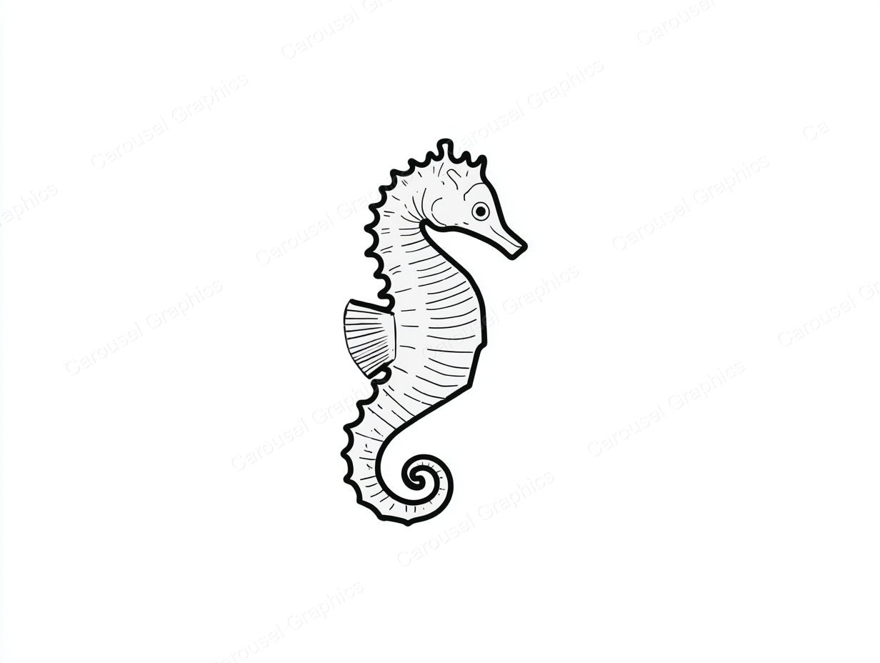Seahorse Vector Graphic preview