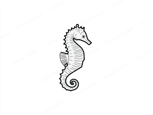 Seahorse Vector Graphic preview
