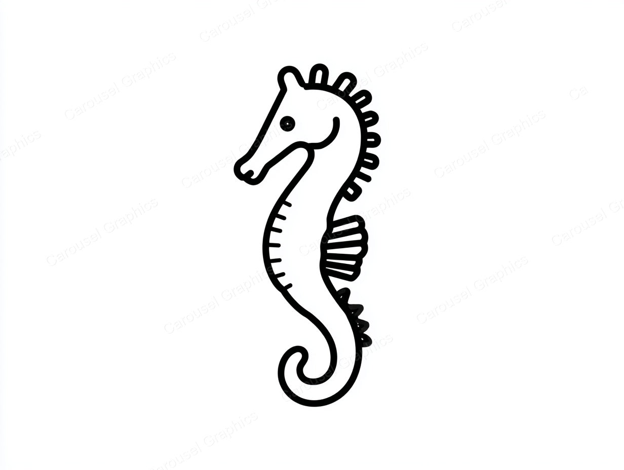 Seahorse Vector Graphic preview