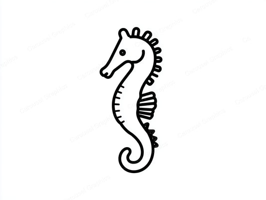Seahorse Vector Graphic preview