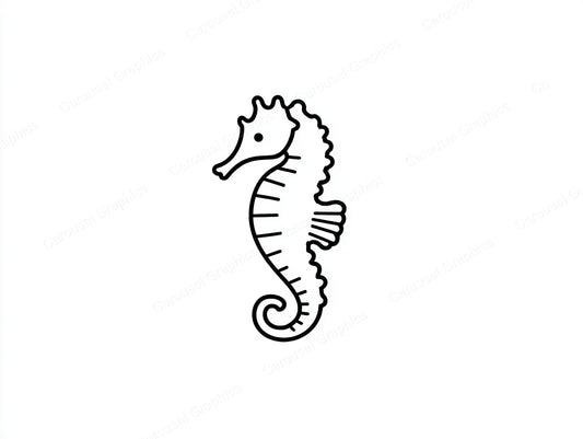 Seahorse Vector Graphic preview