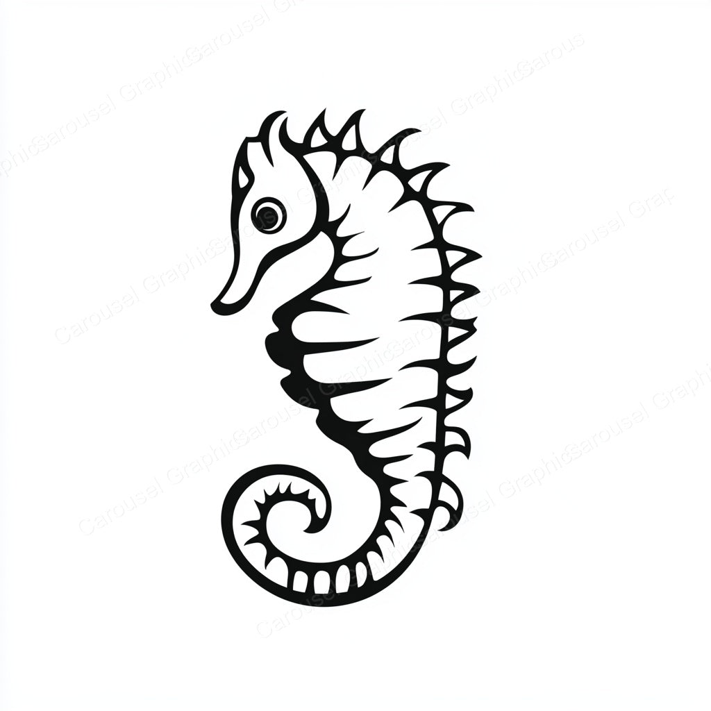Seahorse Vector Graphic preview