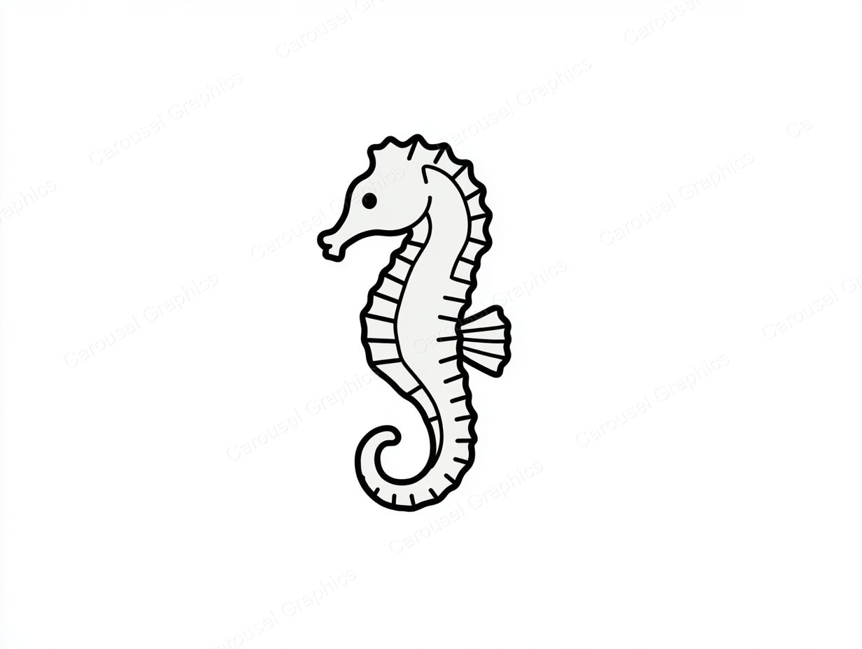 Seahorse Vector Graphic preview
