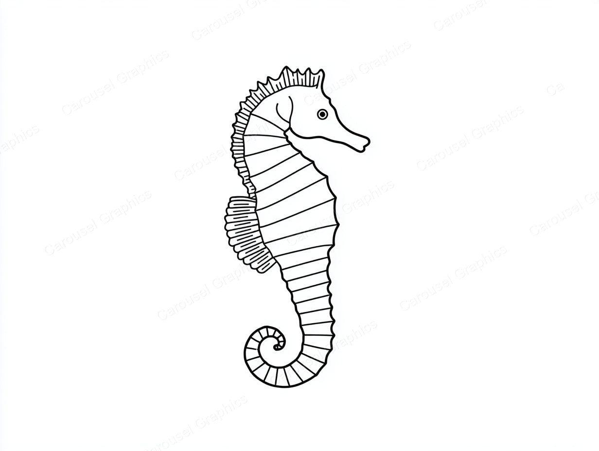 Seahorse Vector Graphic preview