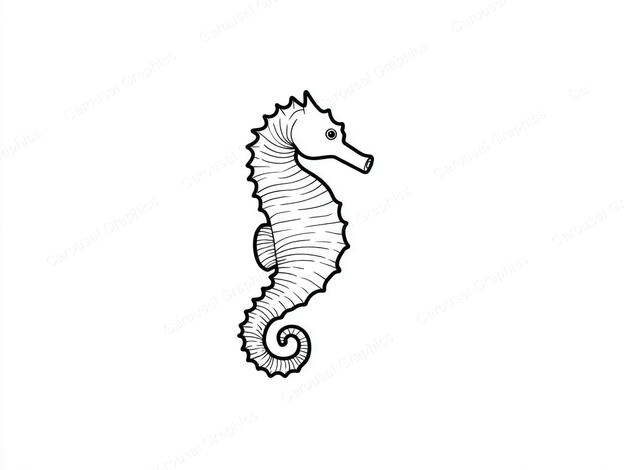 Seahorse Vector Graphic preview