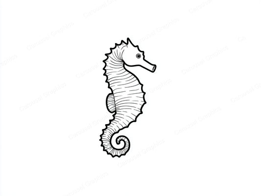 Seahorse Vector Graphic preview