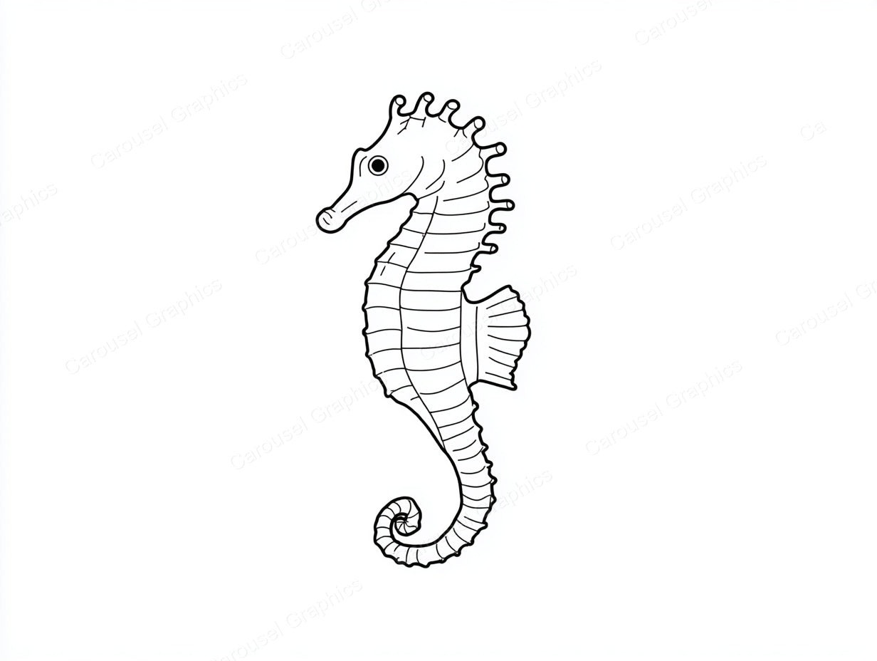 Seahorse Vector Graphic preview