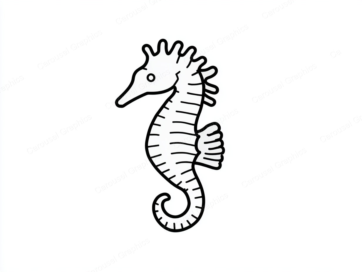 Seahorse Vector Graphic preview