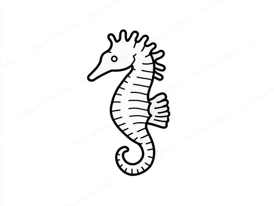 Seahorse Vector Graphic preview