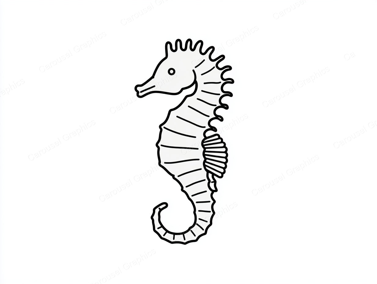 Seahorse Vector Graphic preview