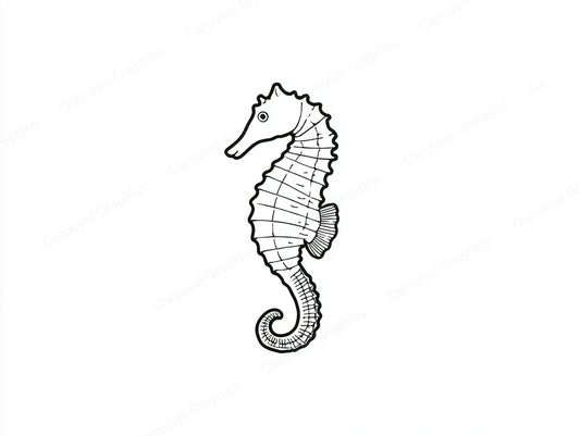 Seahorse Vector Graphic preview